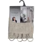 Voilage a anneaux 140 x 240 cm effet lin Milza Beige