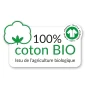 Drap housse 2 personnes 140 x 190 x 30 cm coton bio Biolina Bleu nuit