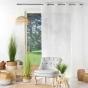 Panneau a oeillets 140 x 280 cm voile sable jacquard poesia Sans