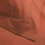 Taie d'oreiller vp 63x63 cm percale uni 78 fils percaline  +p. bourdon Terracotta