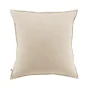 Taie d'oreiller chaude flanelle 63 x 63 cm Candice Beige