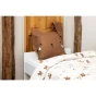Parure de lit (housse de couette + 2 taies d'oreiller) 200 x 200 cm coton imprimé Pompon