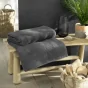 Drap de bain 90 x 150 cm eponge unie tendresse Anthracite