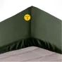 Lot de 2 Draps housse bonnet 30 cm 2 personnes 140 x 190 cm microfibre Oscar Kaki