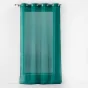 Lot de 2 Voilages unis a oeillets 140 x 240 cm Etamina Emeraude