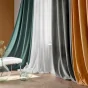 Rideau tamisant 135 x 260 cm velours uni Novana Miel
