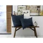 Taie d'oreiller chaude flanelle 63 x 63 cm Candice Bleu foncé