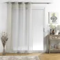 Voilage a oeillets 140 x 240 cm aspect brillant Sunline Anthracite/or