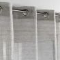 Voilage a oeillets 140 x 240 cm aspect brillant Sunline Anthracite/or
