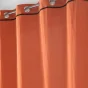 Lot de 2 rideaux à oeillets 140 x 240 cm Coton lavé Linette Terracotta