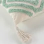 Coussin dehous. compr. pompons 40 x 40 cm coton/polyester tufte athena Sauge