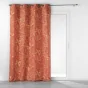 Lot de 2  Rideaux tamisant à oeillets 140 x 260 cm Imprimé métalillisé Belflor Terracotta/Or
