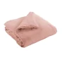 Édredon 180 x 240 cm - Double Gaze de Coton 125 gr/m² - Uni Gaïa Rose Pêche