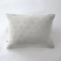 Taie d'oreiller brodée en gaze de coton 50 x 70 cm Gaïa Boho Gris