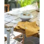 Lot de 3 serviettes gaze de coton 40 x 40 cm gaia safran Jaune