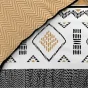 Housse de couette 260 x 240 cm percale de coton 78 fils imprimé  Astraline