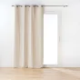Lot de 2 Rideaux a oeillets 135 x 260 cm coton recyclé Twily Beige