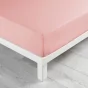 Lot de 2 draps housse king size 180 x 200 cm coton 57 fils Rose