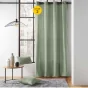 Lot de 2 Rideaux a oeillets 135 x 260 cm coton recyclé Twily Sauge