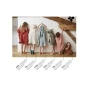 poncho enfant mixte 6/10 ans gaze de coton unie gaïa pampa