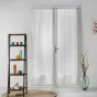 Paire droite passe tringle 2 x 70 x 200 cm luminette unie luminea Blanc