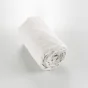Drap housse flanelle chaude 140 x 190 cm Bonnet 30 cm Candice Blanc