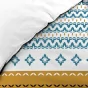 Pack housse de couette 220x240 cm Daria + drap housse 140x190x30 Jaune