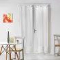 Paire droite passants 2 x 70 x 200 cm voile sable salina Blanc