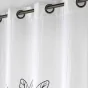 Rideau déco a oeillets 140 x 240 cm en gaze de coton imprime Oasia