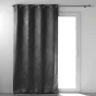 Rideau grande hauteur 135 x 280 cm occultant velours frappé Melodie Anthracite