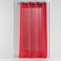 Panneau a oeillets 140 x 240 cm voile sable fantaisie eulalie Rouge