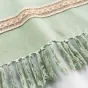 Voilage a oeillets 140 x 240 cm voile sablé + jute Janara Sauge