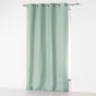 Rideau à œillets 140 x 280 cm en microfibre unie – Absolu Sauge – Grande hauteur