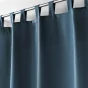Rideau à passant 140 x 260 cm Polyester Essentiel Bleu marine