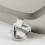 Abattant wc charnieres metal 37.5 x 46 cm mdf uni mat matteis Taupe