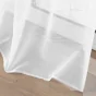 Voilage  oeillets 140 x 240 cm voile sable brodé metallisé odessa Blanc