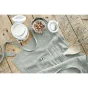 tablier serveur 45 x 80 cm gaze de coton unie gaïa eucalyptus