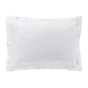 Taie d'oreiller 50 x 70 cm en percale uni 78 fils percaline Blanc