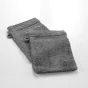 2 gants de toilette 15 x 21 cm eponge unie tendresse Anthracite