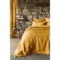 Housse de couette 260 x 240 cm Lin lavé français luxe Soline Jaune