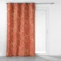 Rideau à oeillets grande hauteur 140 x 280 cm métalillisé Belflor Terracotta/Or