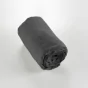 Drap housse flanelle chaude 140 x 190 cm Bonnet 30 cm Candice Anthracite