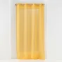 Voilage petite hauteur 140 x 180 cm voile sablé Sandra Jaune