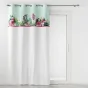  Rideau à œillets 140 x 240 cm – Coton imprimé floral et franges – Anabella Menthe