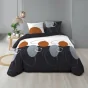 Housse de couette 240 x 220 cm coton 57 fils + 2 taies Oblis