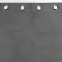 Lot de 2 Rideaux tamisant à oeillets 140 x 260 cm velours relief Velouriane Gris
