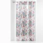 Voilage a oeillets 140 x 240 cm voile sablé imprimé exotic Paradise Blanc
