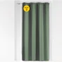 Lot de 2 Rideaux unis oeillets metal 140 x 260 cm polyester uni Essentiel Kaki
