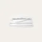 Parure de couette 260 x 240 cm + 2 taie 63x63 cm  en percale de coton Blanc
