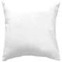 Coussin déhoussable 60x60 cm – Essentiel polyester uni Blanc
